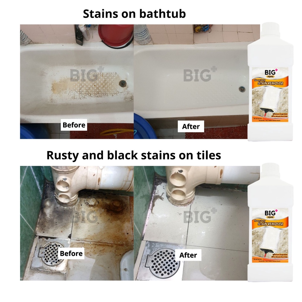 BIG+ Heavy Duty Stain Remover A Toilet Floor Cleaner Liquid Bathroom