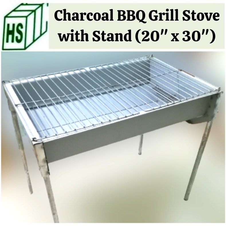 Charcoal BBQ Grill Stove with Stand Heavy Duty (51 x 76 x 71 cm