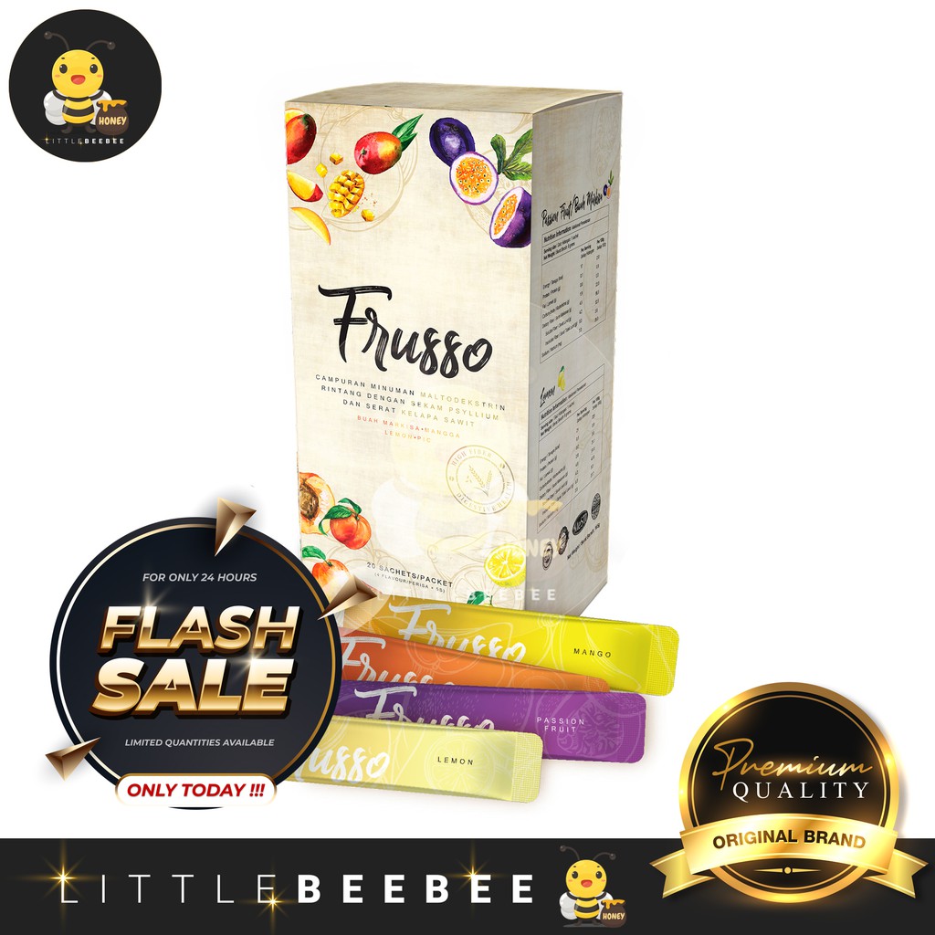 READY STOCK !!! 100% Original Wellous Frusso Detox & Slimming Product (x1 Sachet Only)