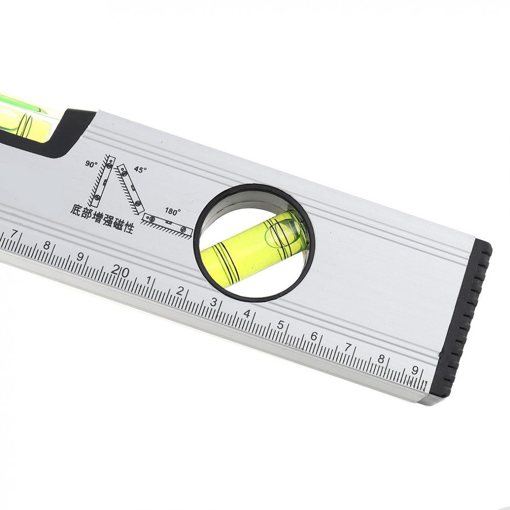 Details about   deli 300mm aluminum alloy Horizontal Ruler High Precision Balance Level Ruler 