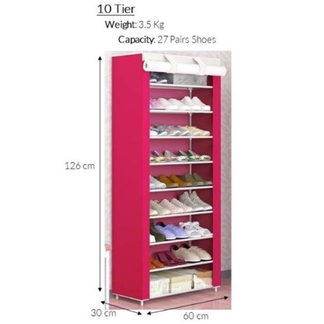 FINSSO : FREE SHIPPING 10 TIER SHOE RACK WARDROBE