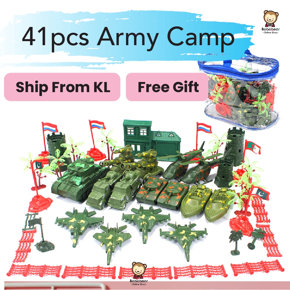 41 Pcs Only Military Weapon And Vehicle Army Tanks Aforce Black Hawk Boat Seltor Army Bomb Mainan Askar Toys Army Toys