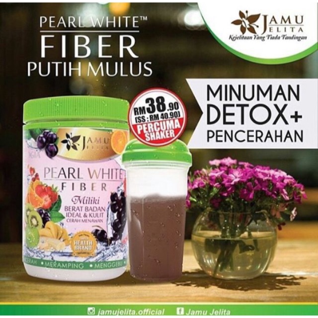 PEARL WHITE FIBER JAMU JELITA | Shopee Malaysia