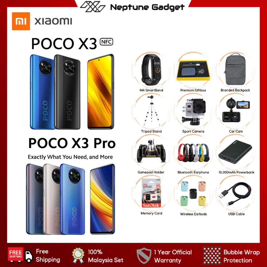 Xiaomi Poco X3 Pro Poco X3 6gb Ram 128gb 8gb Ram 256gb Rom Malaysia