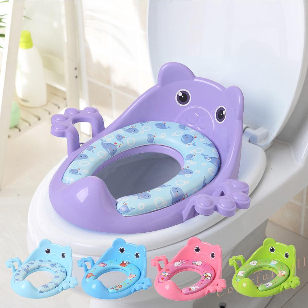 Baby Toilet Potties Children Potty Safe Seat with Armrests for Girls