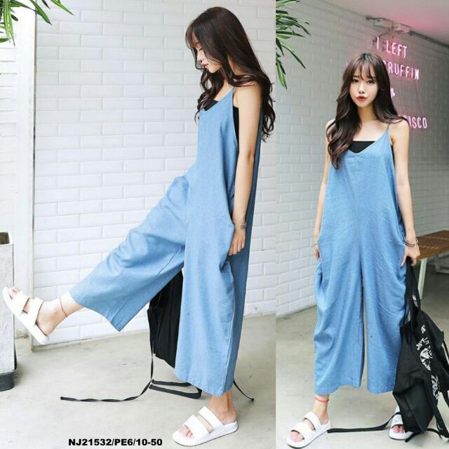Korea NJ DenimFashion Stylish Jumpsuit