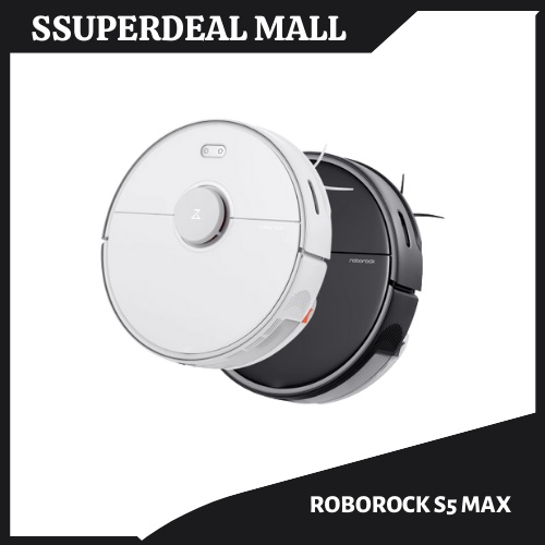 (Global english) Roborock Robot Vacuum Cleaner S5 MAX (White) Shopee