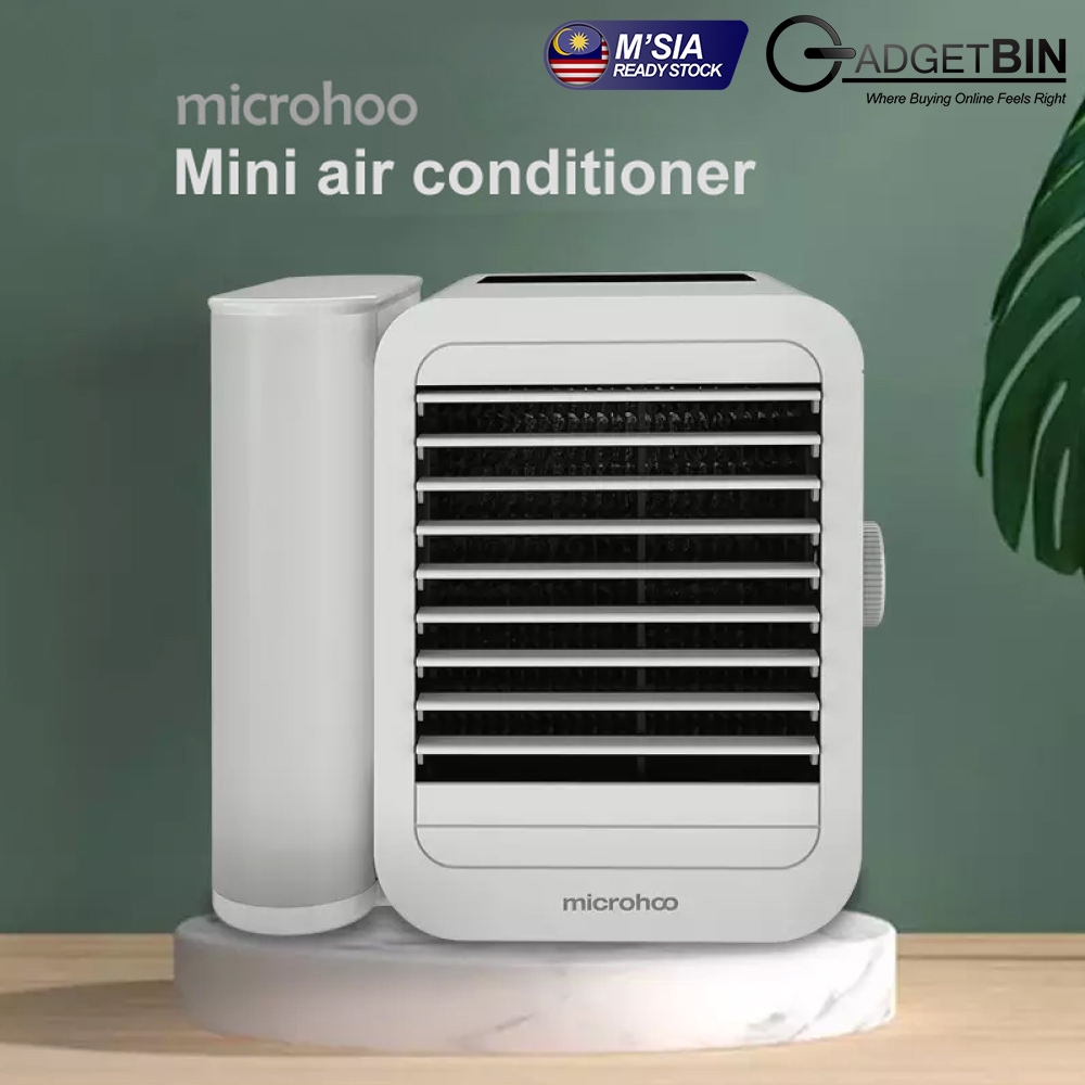 MICROHOO Mini Personal Air Conditioner 6W Adjustable Speed 1000ml Water ...