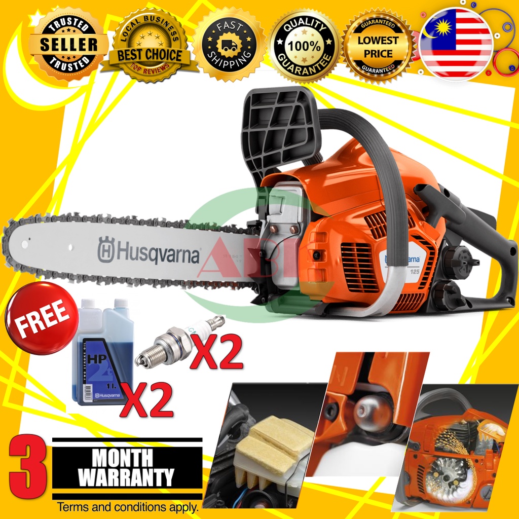 [100% ORIGINAL] HUSQVARNA CHAIN SAW 125 18