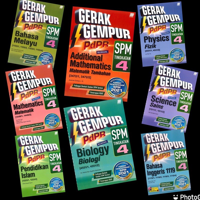 BUKU LATIHAN GERAK GEMPUR PDPR SPM TINGKATAN 4 (2021)  Shopee Malaysia