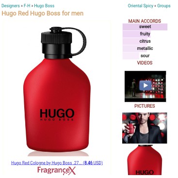 hugo boss cologne red bottle