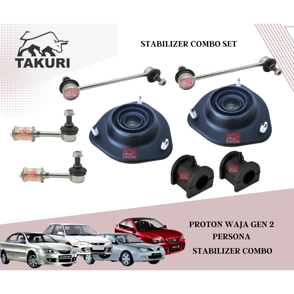 PROTON WAJA GEN2 PERSONA ABSORBER STABILIZER LINK SET ***TAKURI BRAND