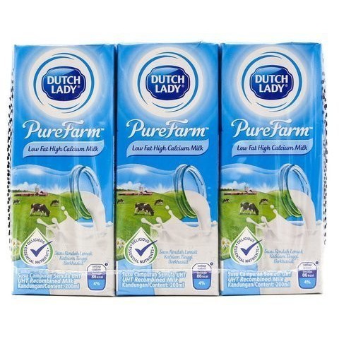 Dutch Lady Low Fat High Calcium Milk Nutrition Facts