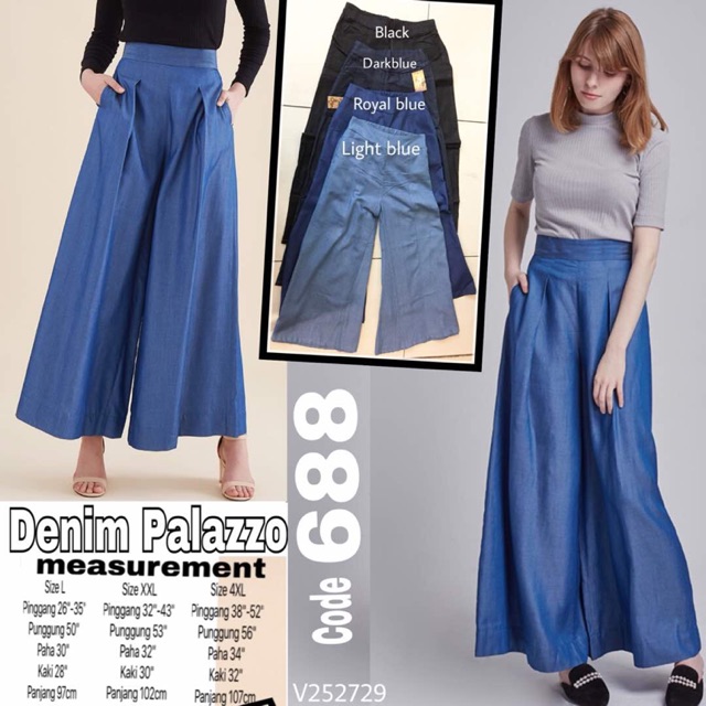 denim palazzo