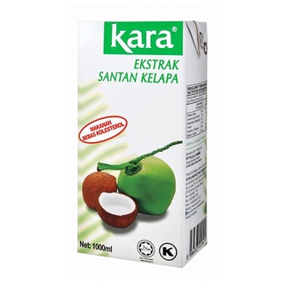 Santan Kotak Kara Coconut Cream Santan 200ml 500ml 1000ml Shopee Malaysia