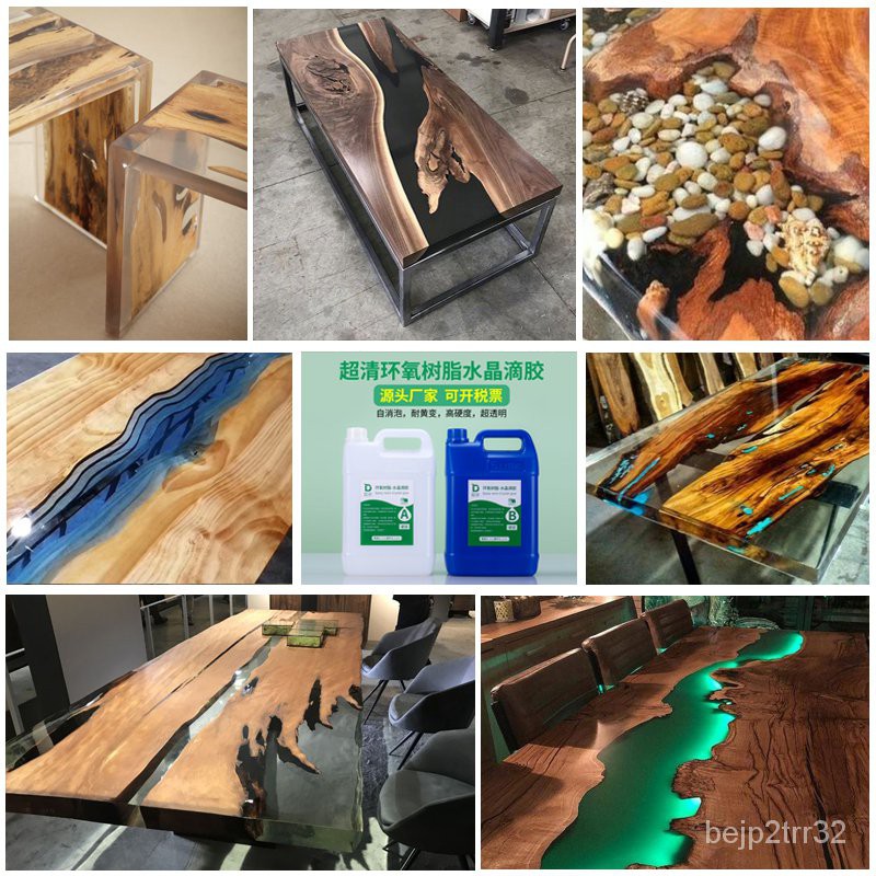 Glue靛律环氧树脂高透明水晶滴胶ab胶水快干树脂画标本手工diy材料包琥珀手镯模具河流桌子艺术品灌封uv胶软硬胶