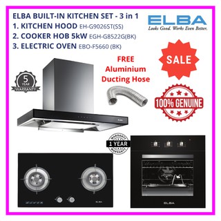 Elba Built In Oven Ebo F5660 Bk Shopee Malaysia