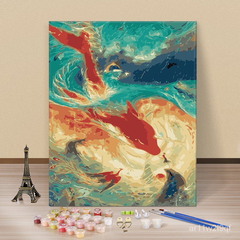 Digital Painting Small Size Minidiyboring At Home Killing Time Relieving Boredom Hand Painting Color Filling Color Ap Shopee Malaysia