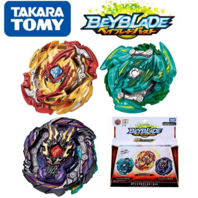 Takara Tomy Beyblade Genuine Burst Gt B 149 Gt Triple Booster Set Shopee Malaysia