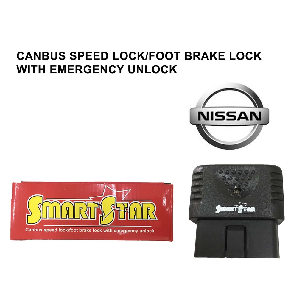 Canbus speed lock/foot brake lock with emergency unlock (NISSAN)