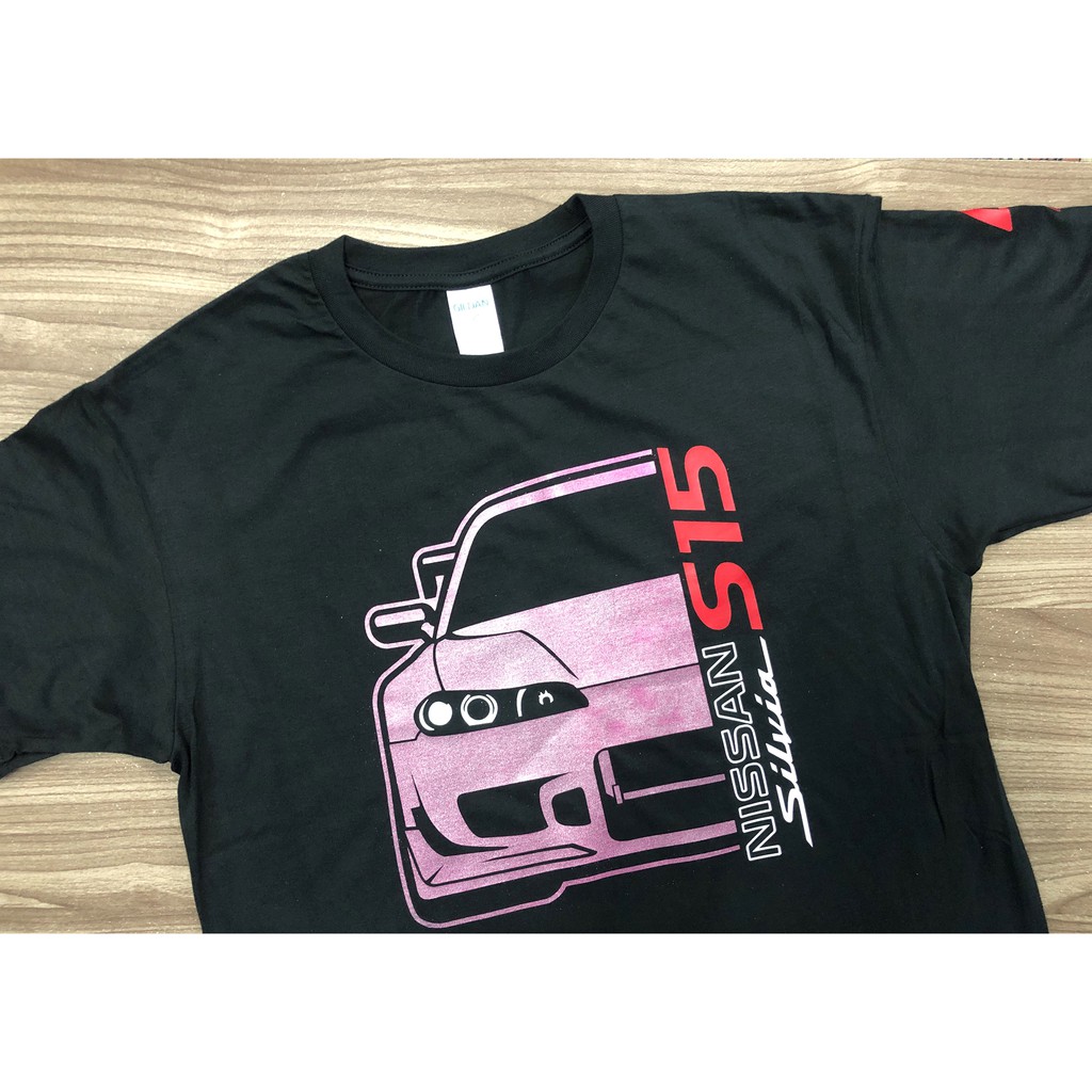 Nissan Silvia S15 Gildan Premium Cotton Heatpress Black T-Shirt Purple ...