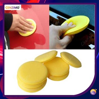 1pcs Car Vehicle Wax Polish Foam Sponge Hand Soft Wax Yellow Sponge Pad Buffer Detailing Care Wash Clean Towel