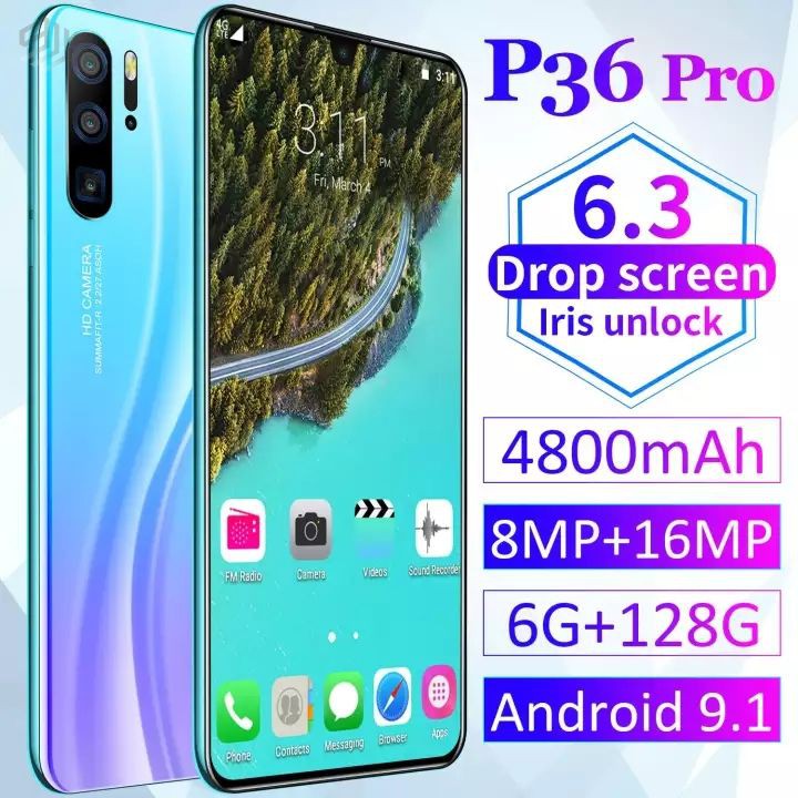 P36 pro handphone 6 + 128GB 10 core multi-function ...