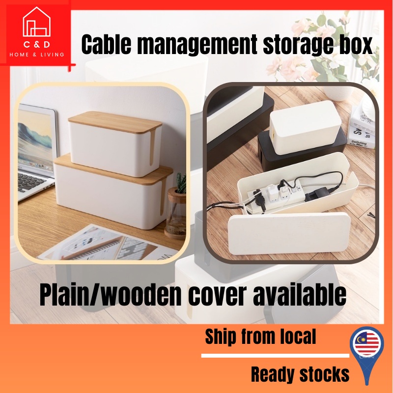 Cable Management Storage Box Minimalist Cable Organizer Box & Safety