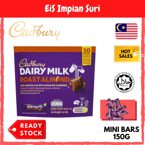 Buy Ready Stock Cadbury Dairy Milk Roasted Almond Chocolate Bar Bag 150g Coklat Doy Bag Seetracker Malaysia