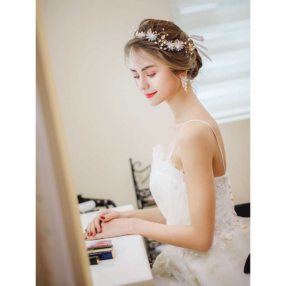 Bridal Wedding Headdress 2019 New Headband Princess Flower Wreath