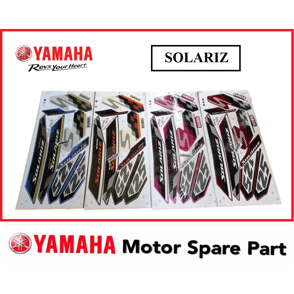 YAMAHA EGO  SOLARIZ 125 BODY STICKER  STRIP COVERSET COVER 