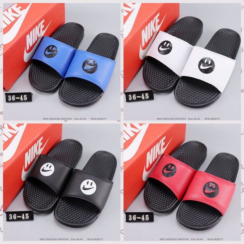 nike benassi smiley