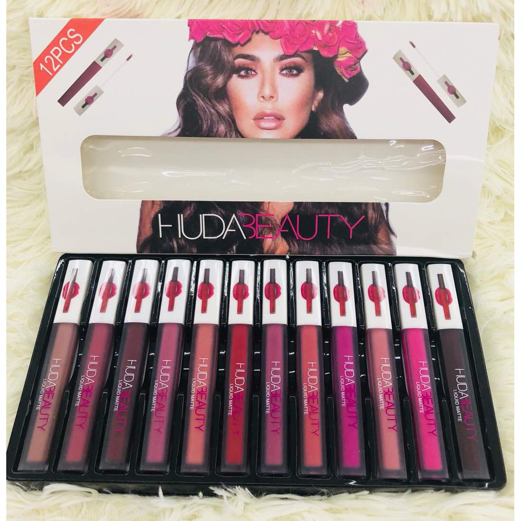 huda beauty liquid matte set of 12