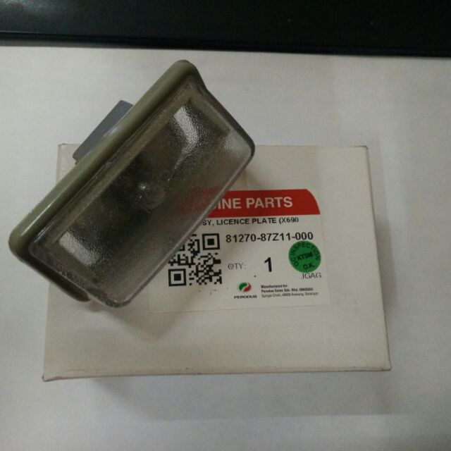 ALZA MYVI LAMPU NO PLATE REAR ORIGINAL GENUINE PARTS 