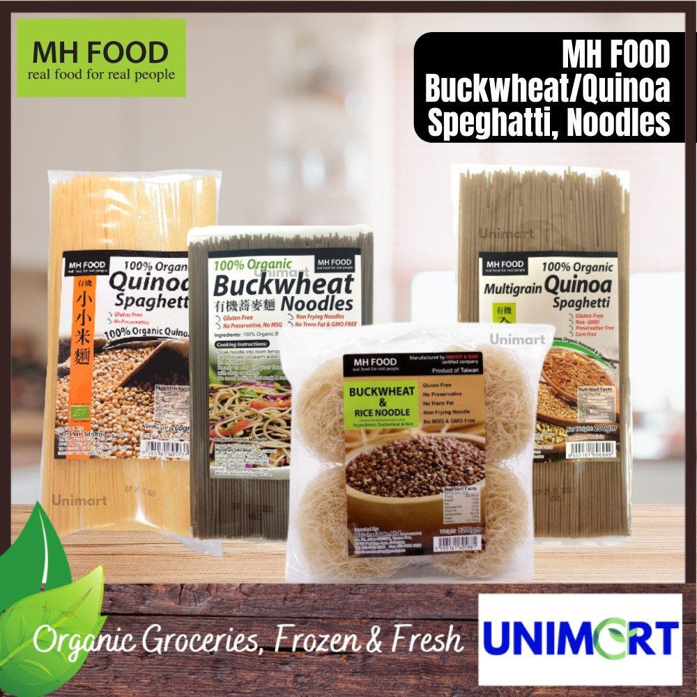 MH FOOD Organic Buckwheat Noodles Multigrain Quinoa Spaghetti Pasta