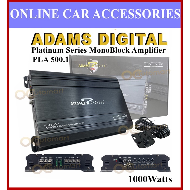 Adams Digital Class D MonoBlock Power Amplifier 1000Watt or 1200Watt