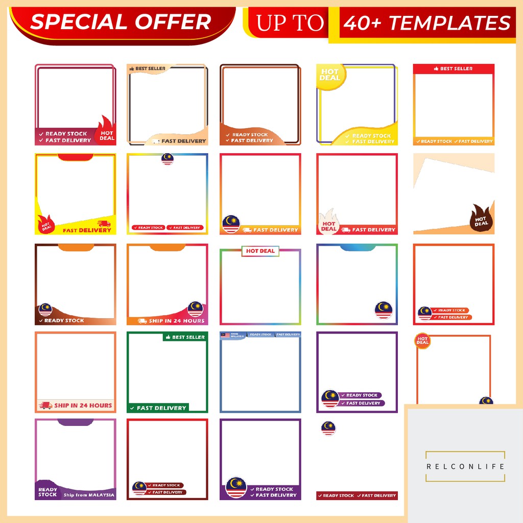 Shopee Frame Template Free Download