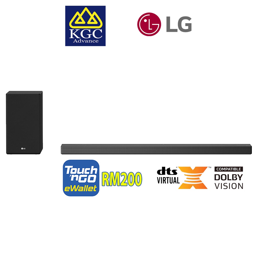LG SN9Y 5.1.2ch Hi-Res Dolby Atmos Sound Bar with Meridian 