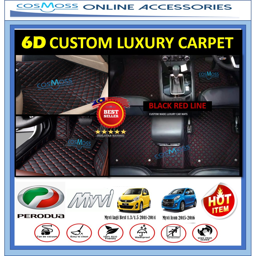 (MADE IN MALAYSIA) PERODUA MYVI LAGI BEST ICON 2011 2017 LEATHER