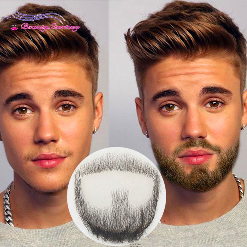 Bt Fake 100 Human Hair Real Beard Man Mustache Makeup Shopee Malaysia