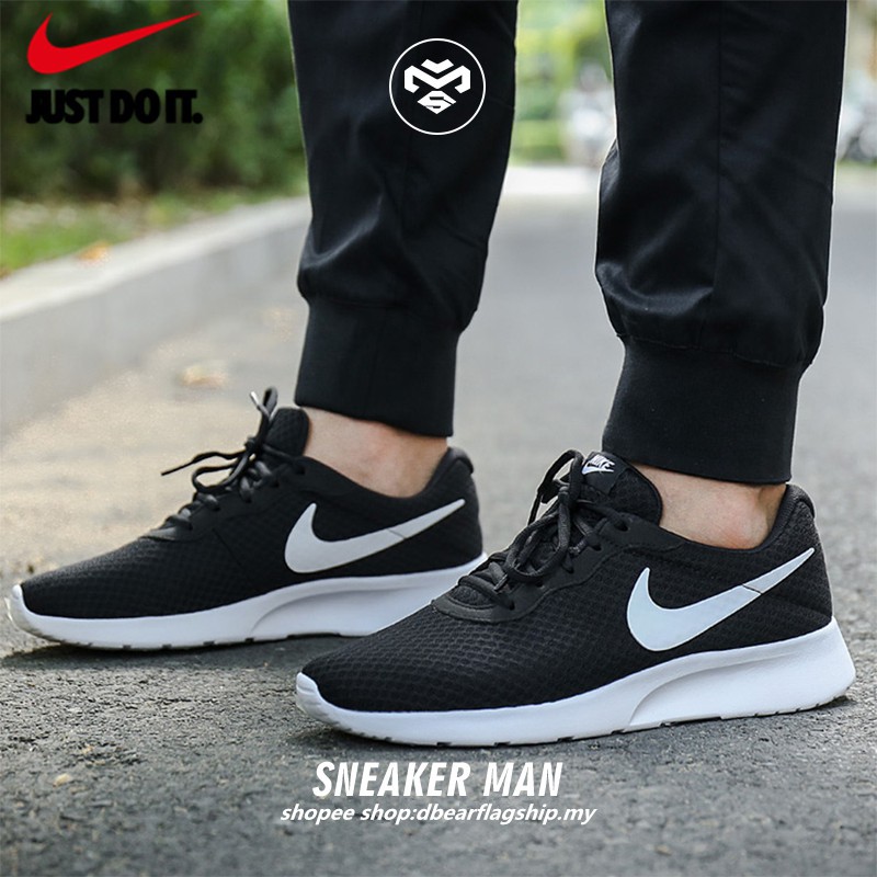 nike tanjun black and white mens 