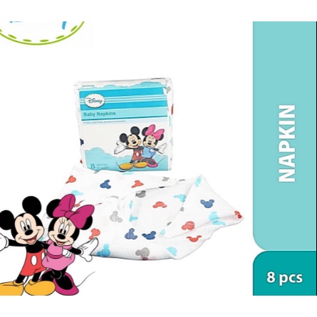 Disney baby napkin 8pcs 100% cotton 76cm x 76cm
