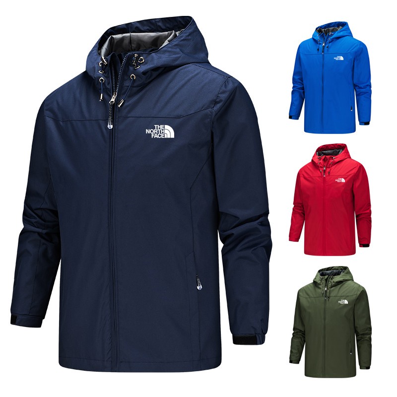 [READY STOCK] The North Face Men's Jacket Windproof Waterproof Breathable Thin Sportswear Windbreaker Jacket Hoodie