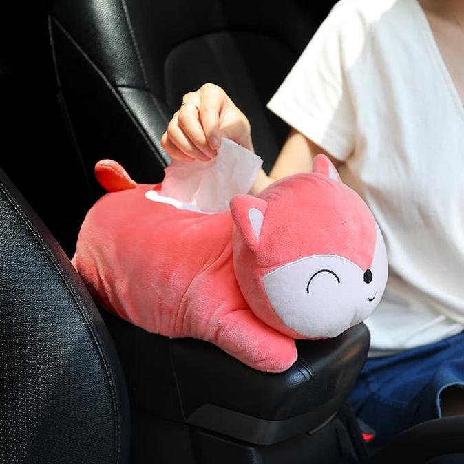 Car Tissue Box Doll Tissue Box Armrest Box Car Doll Tissue