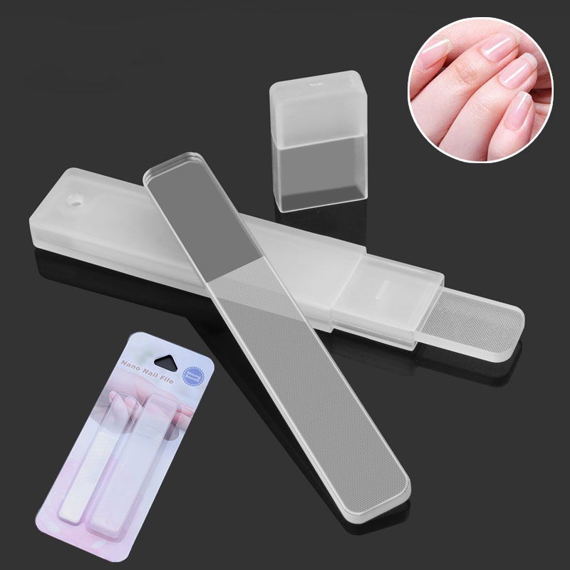 Ready Stock]Nail buffer Crystal Glass Nail Files Manicure Nail Care for  Women Men Shine Nails Clear | Shopee Malaysia
