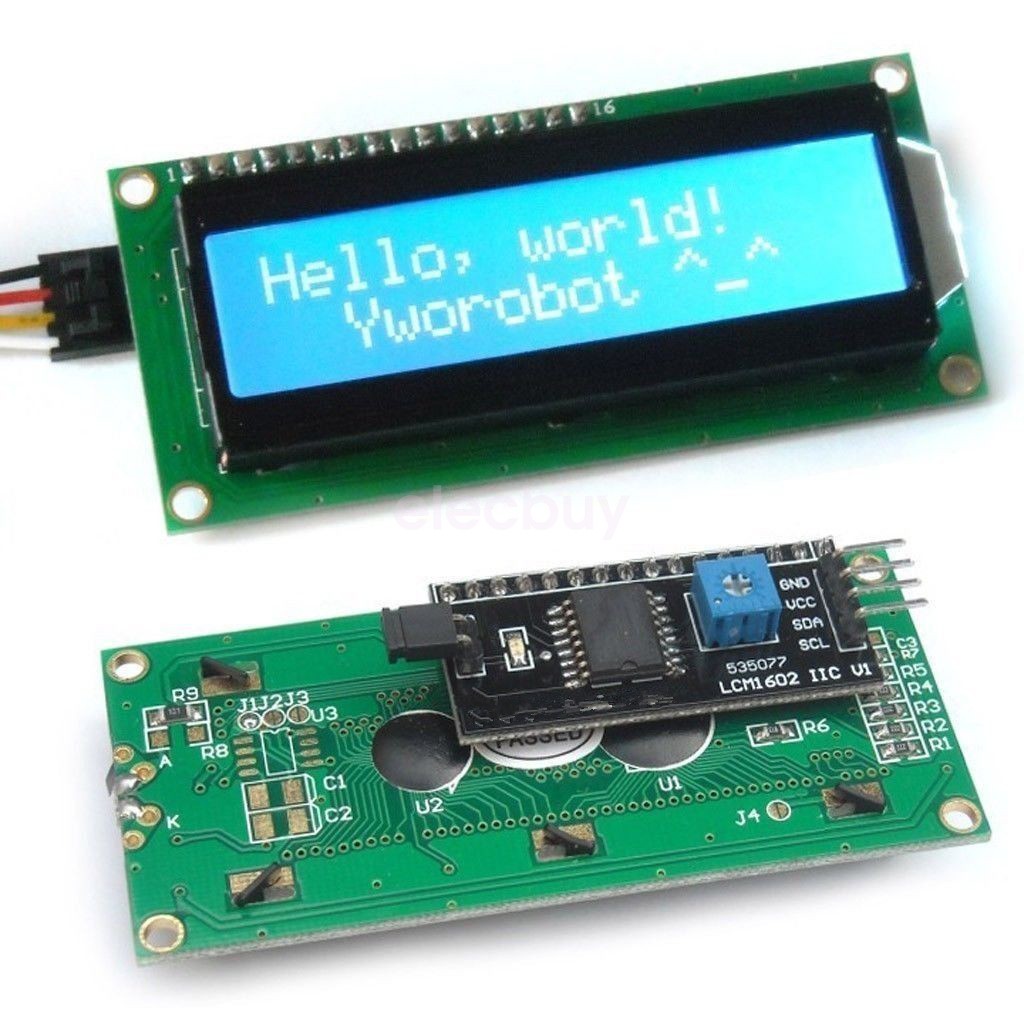 Arduino Serial IIC I2C LCD 1602 (16x2) Liquid Crystal Display Module ...