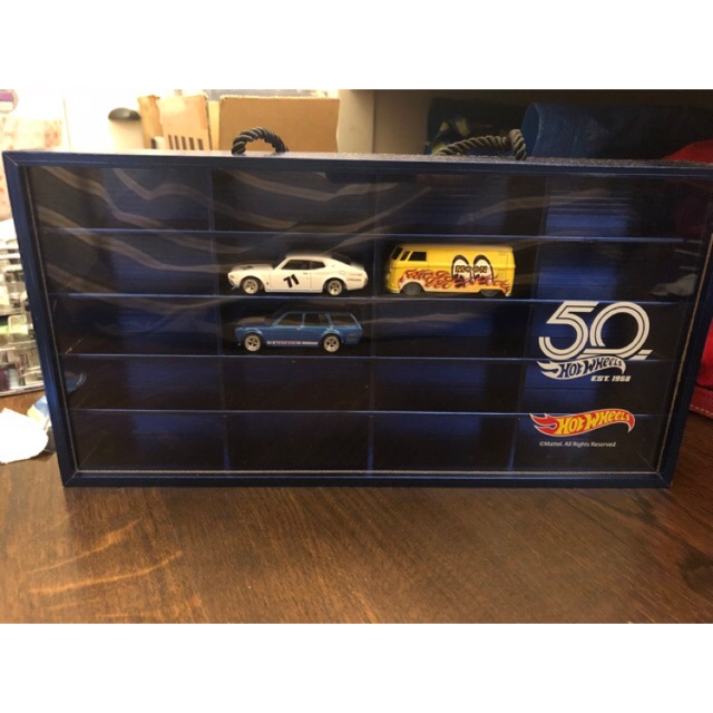 50th anniversary hot wheels display case
