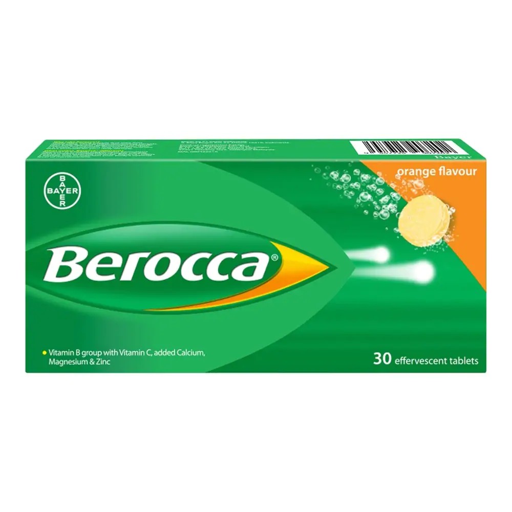 Berocca Effervescent Vitamin C with B Complex | Shopee ...
