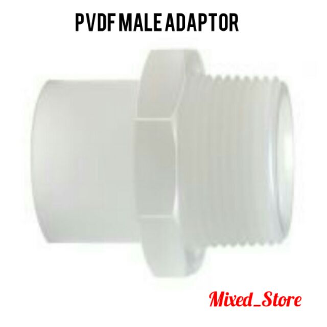 PVDF Male Adaptor Valve Socket Butt 25mm Shopee Malaysia