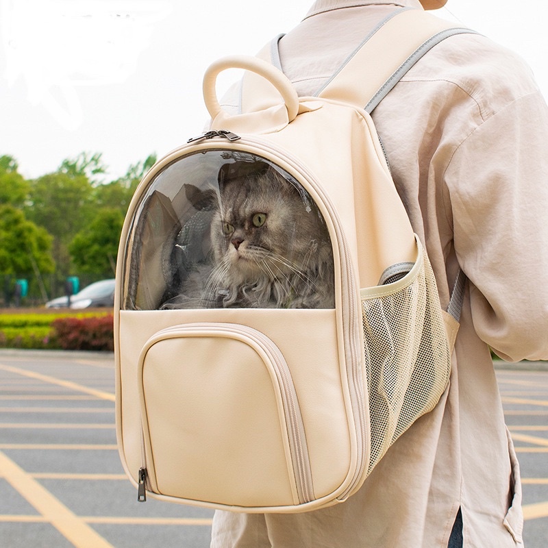 Fashionable Lightweight Soda Creme Capsule Backpack Pet Carrier Pet Bag ...